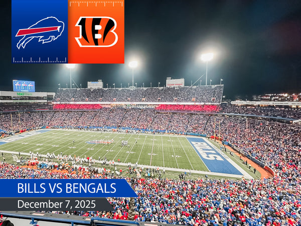 Cincinnati Bengals at Buffalo Bills Bus Trip Sunday December 7