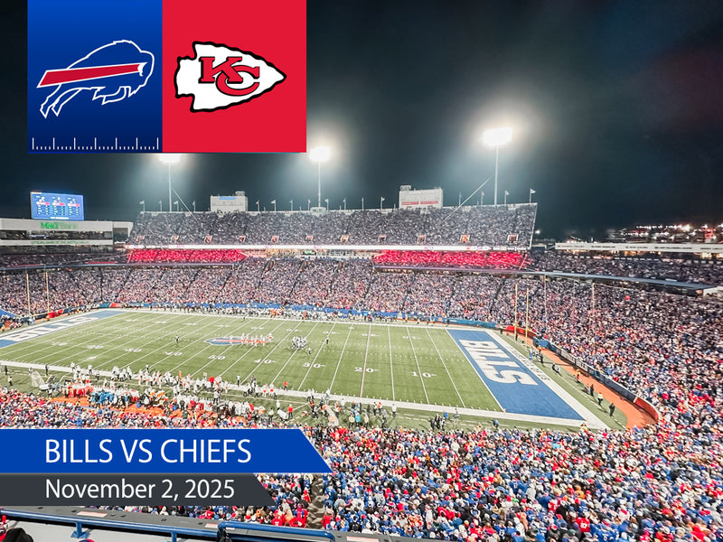 Kansas City Chiefs at Buffalo Bills Bus Trip Sunday November 2