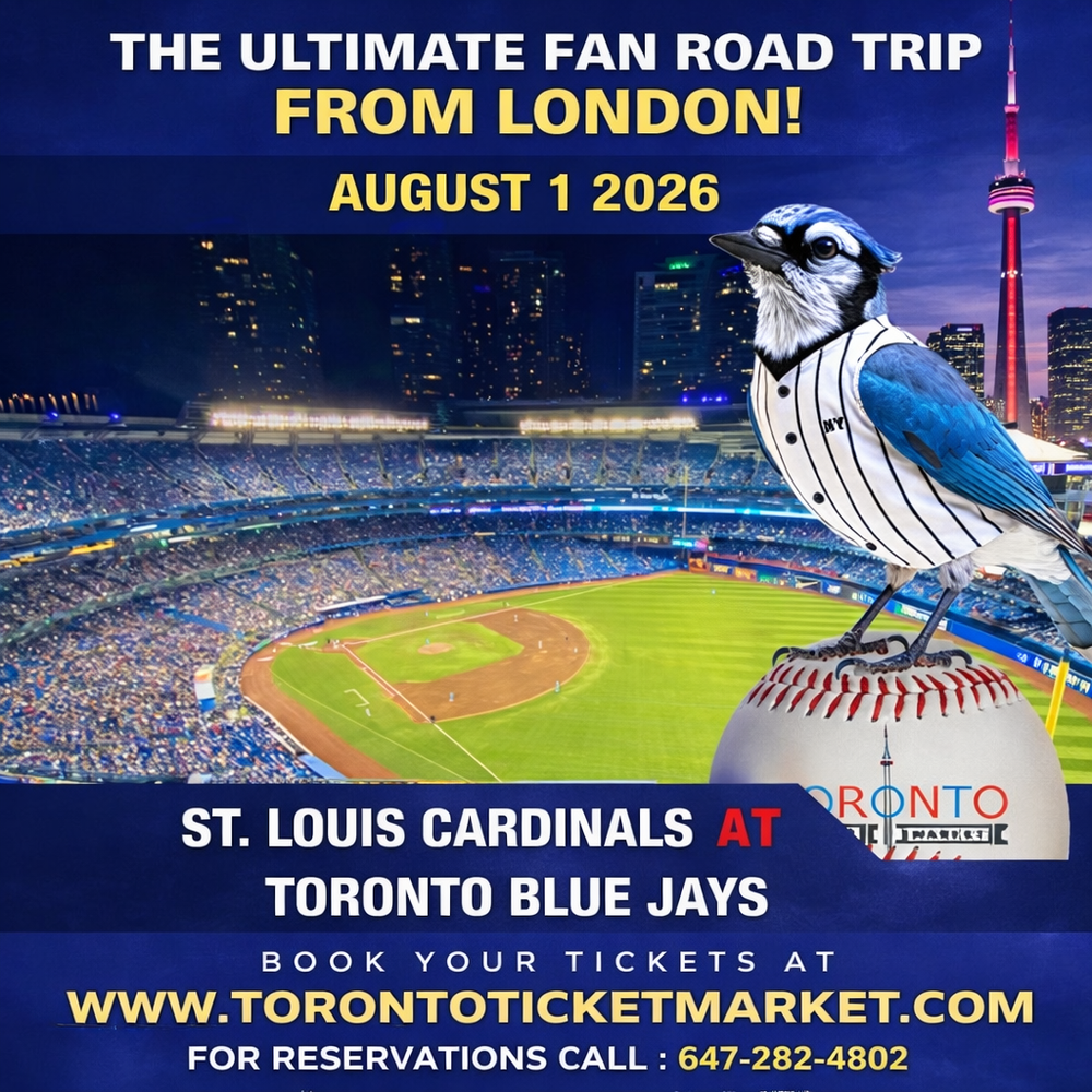 Blue Jays vs Cardinals Bus Trip from London August 1, 2026