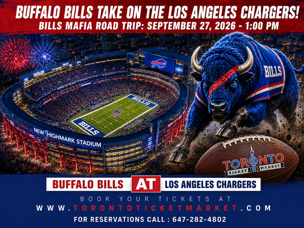 Buffalo Bills vs Chargers Bus Trip September 27 2026