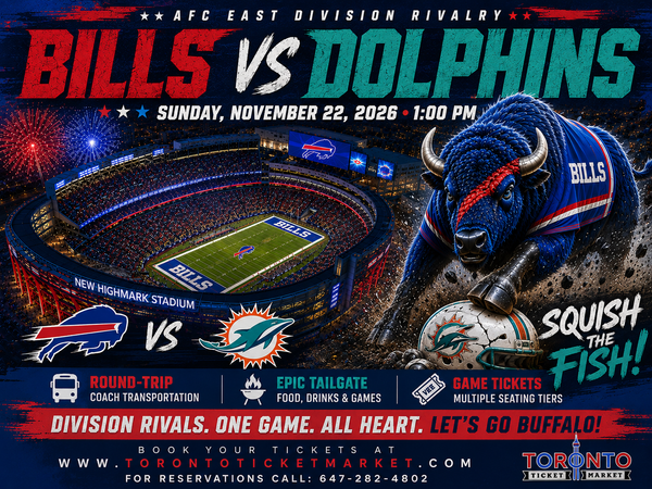 Buffalo Bills Bus Trip vs Miami Dolphins November 22, 2026