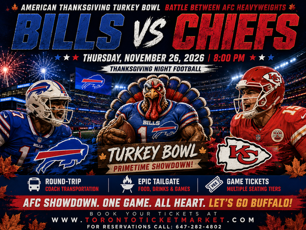 Bills Vs Chiefs Thanksgiving Night Bus Trip November 26, 2026