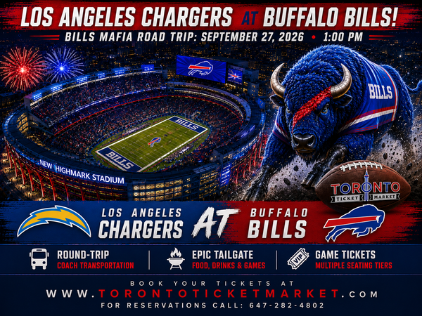 Buffalo Bills vs Chargers Bus Trip September 27 2026