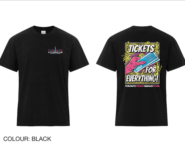 Toronto Ticket Market Black T-Shirt